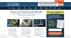 Desktop Screenshot of aaii.com